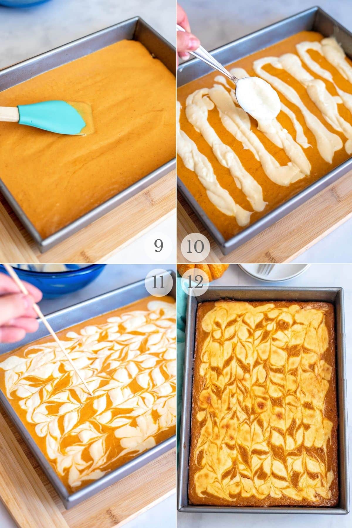 pumpkin cheesecake bars recipe steps 9-12