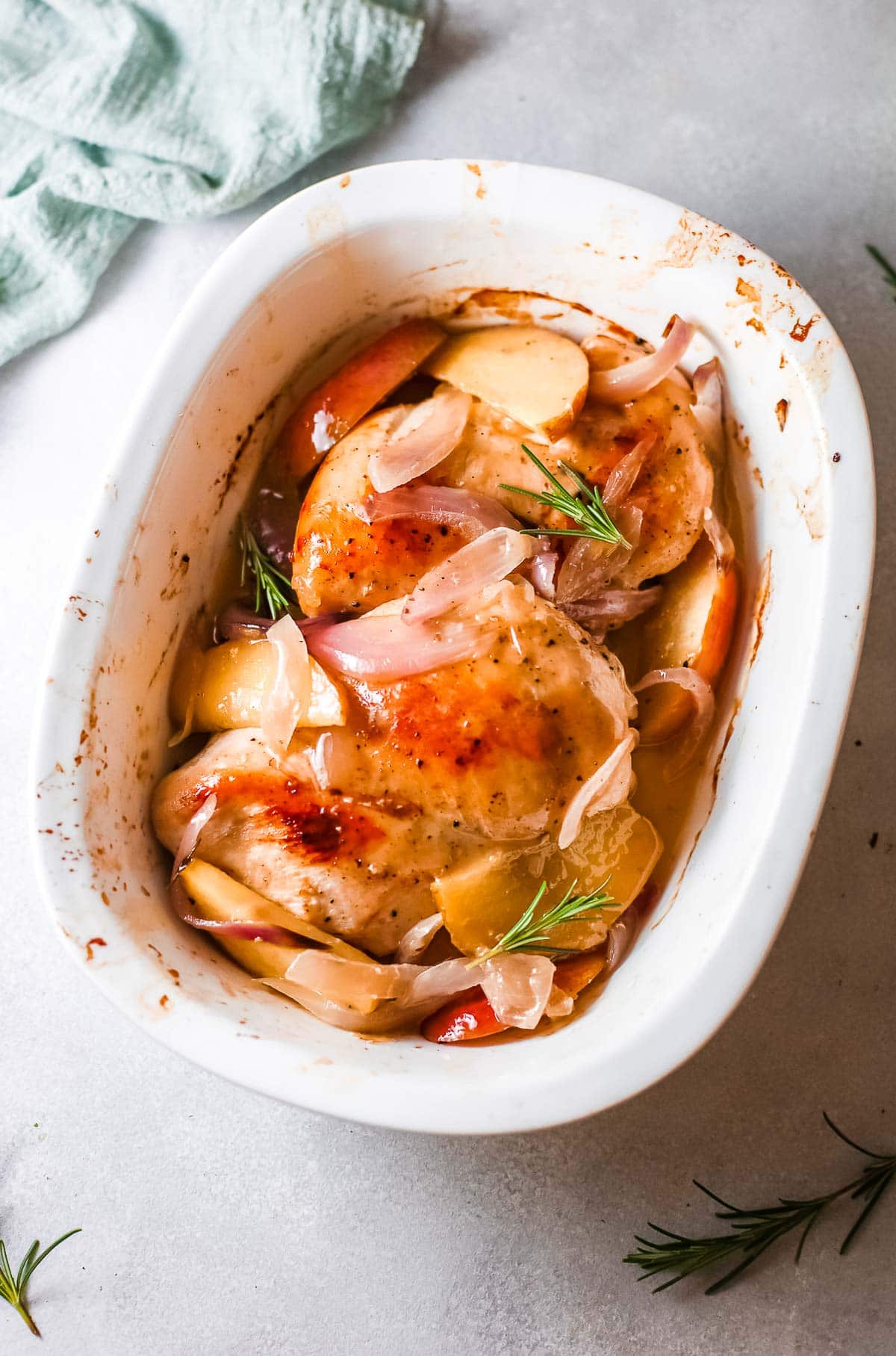oven baked chicken breasts in baking dish