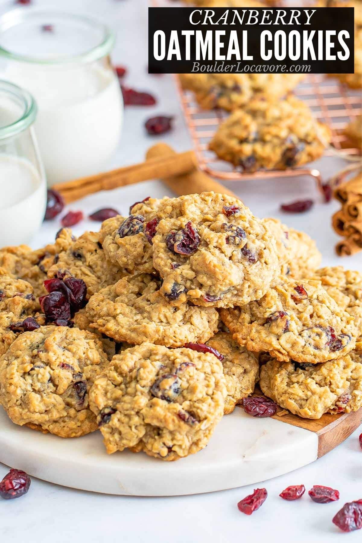 CRANBERRY OATMEAL COOKIES TITLE IMAGE