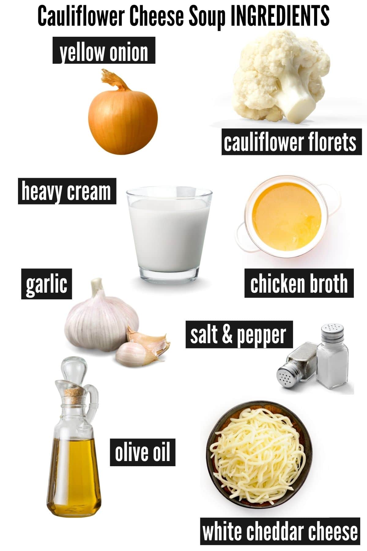 cauliflower cheese soup ingredients