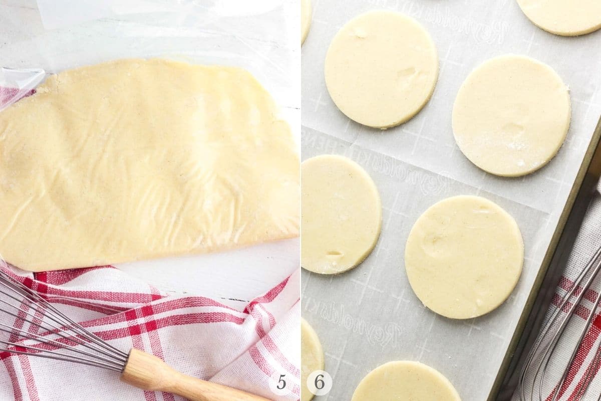 cream cheese sugar cookies recipe steps 5-6