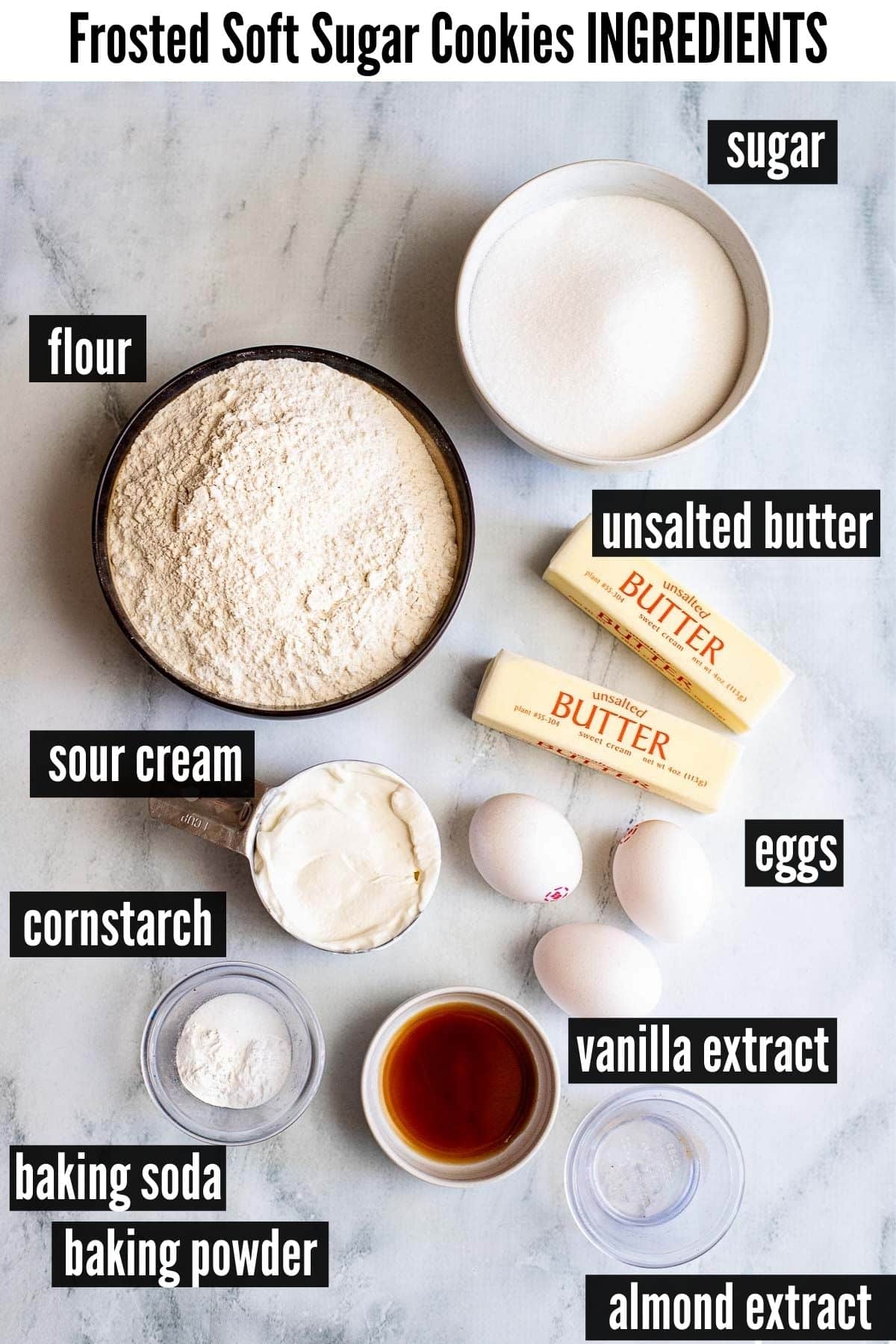 soft sugar cookie ingredients