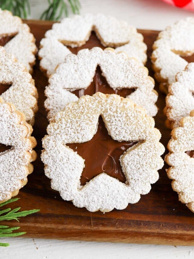 Linzer Cookies with Nutella Filling Recipe