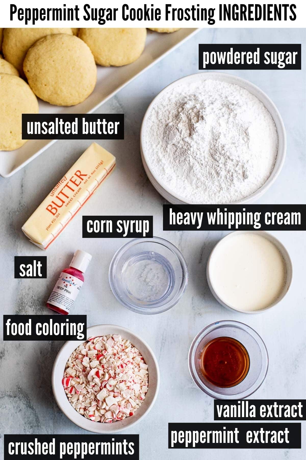 peppermint frosting ingredients