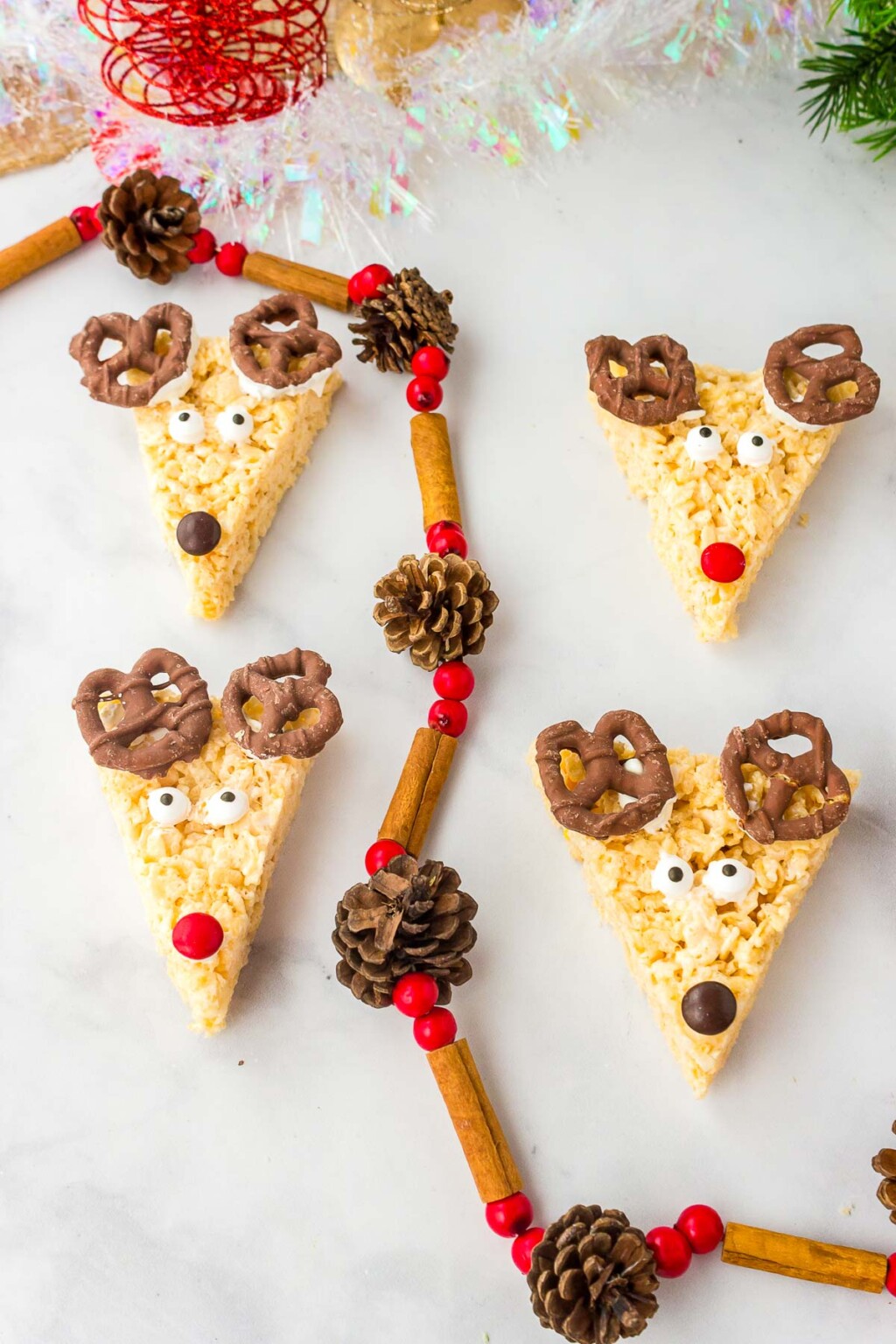 Reindeer Rice Krispie Treats for Christmas - Boulder Locavore