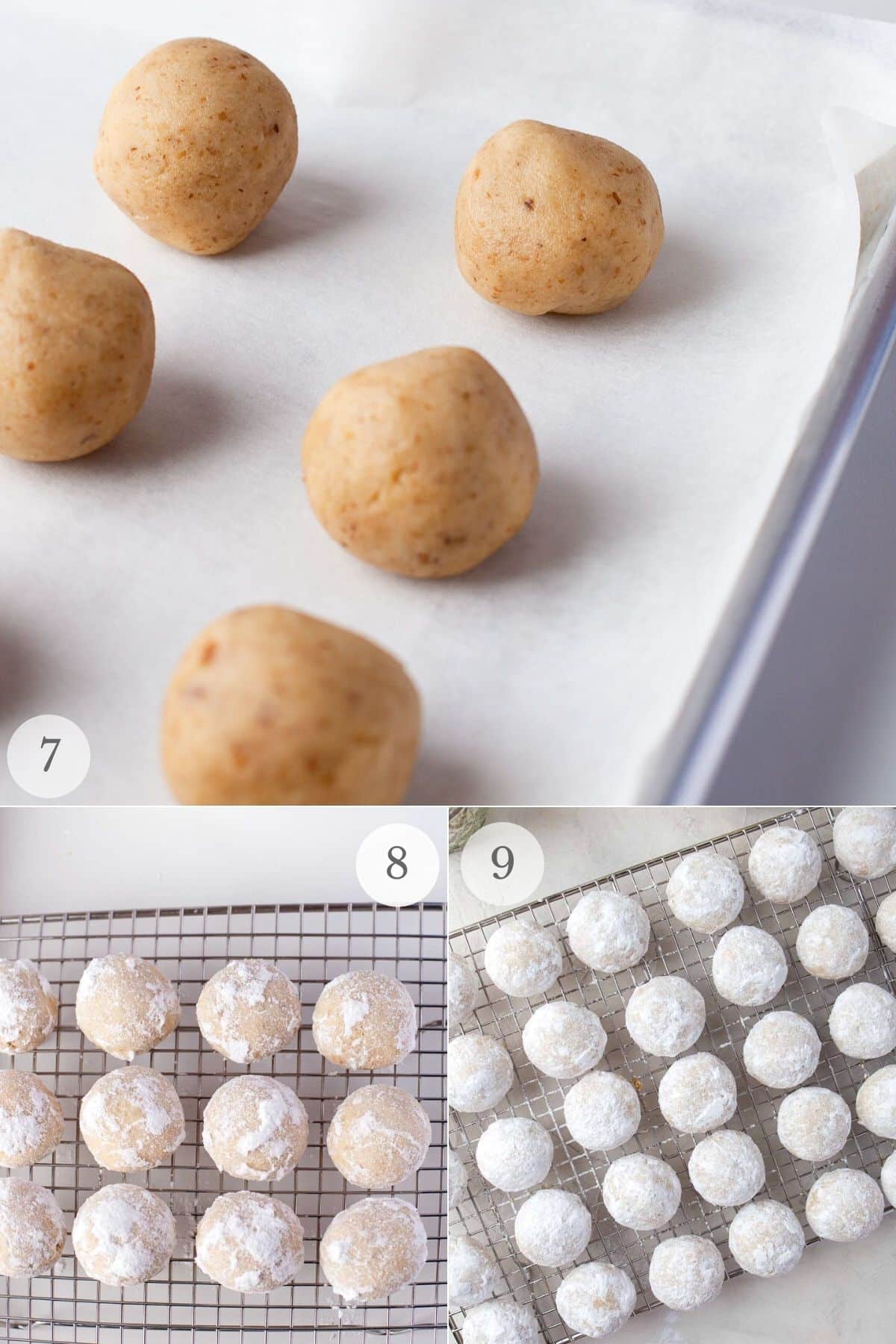 snowball cookies recipe steps 7-9