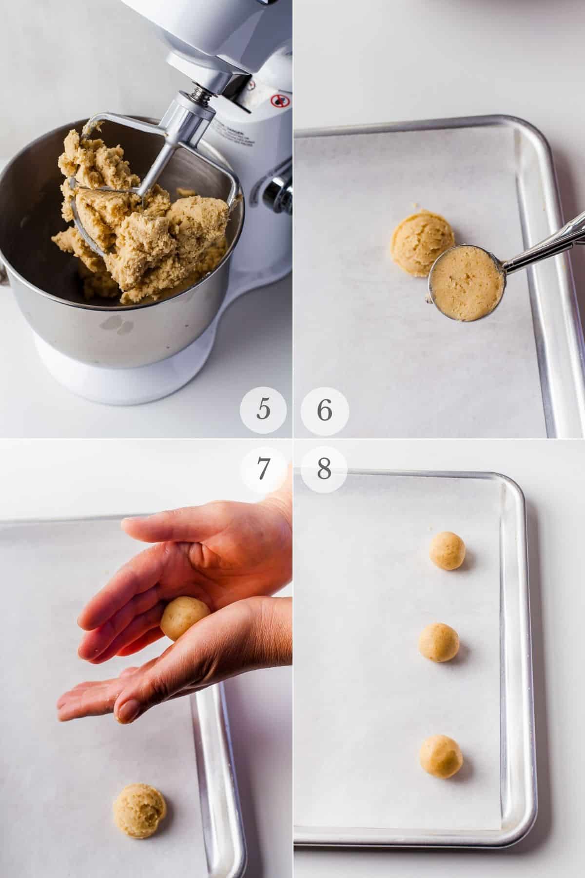 thumbprint cookies recipe steps 5-8