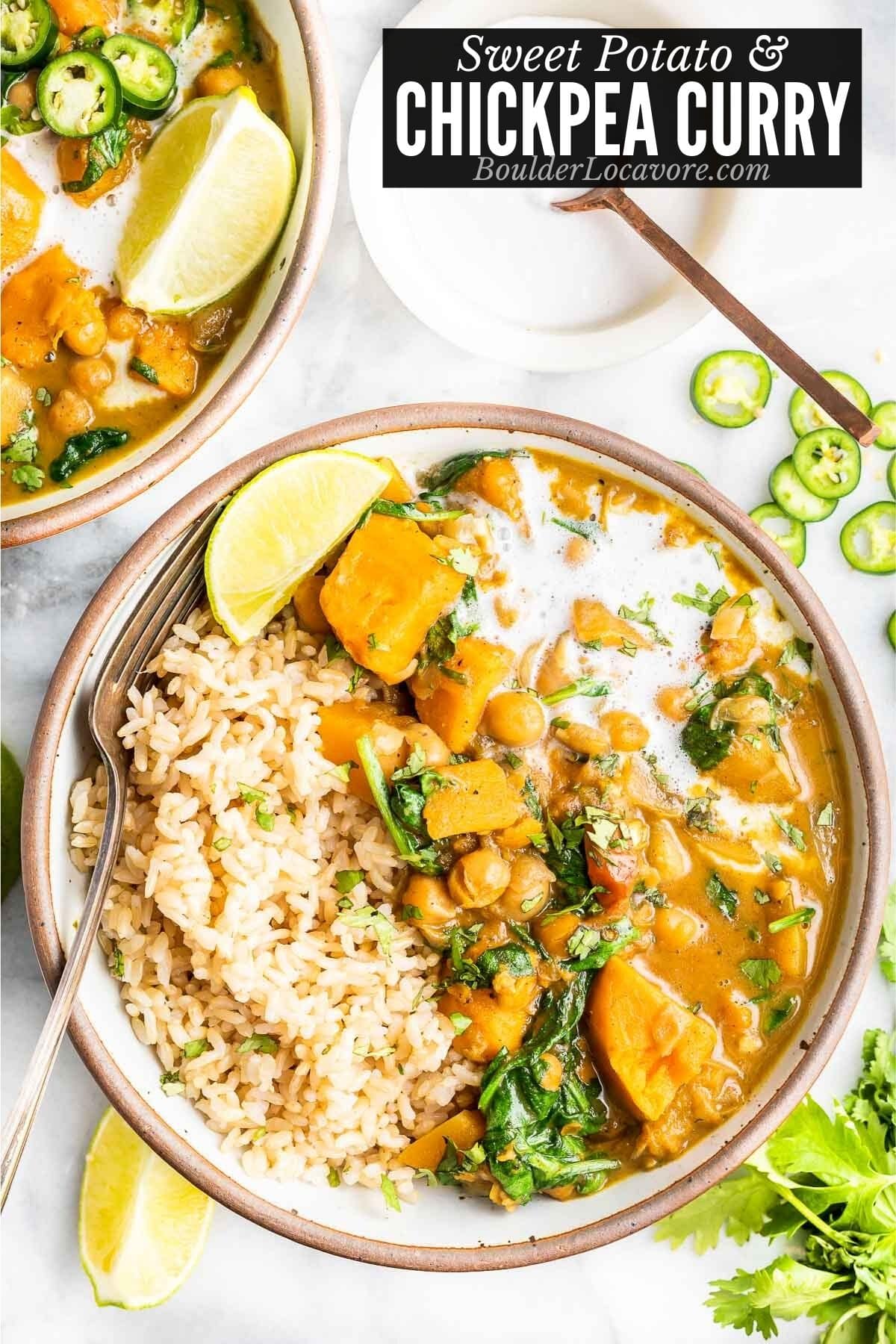 Chickpea Curry with Sweet Potatoes