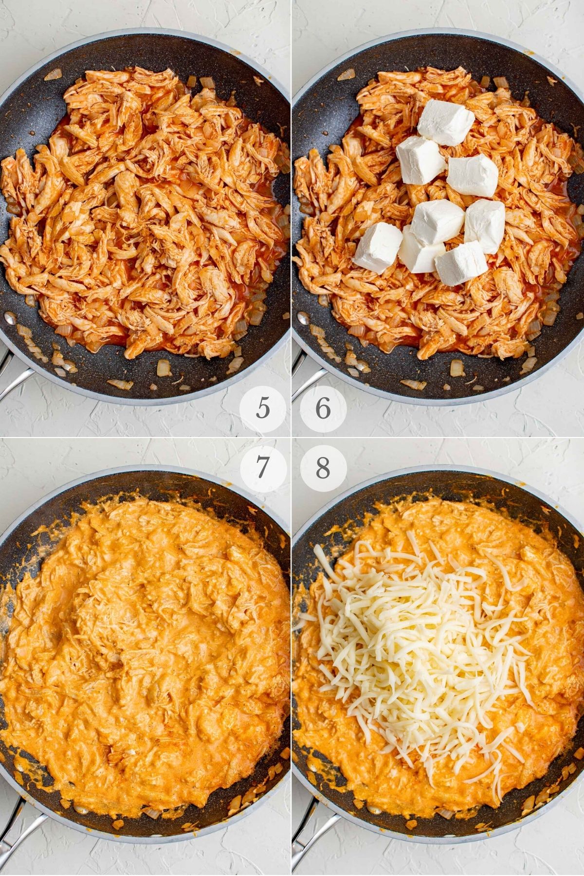 buffalo chicken pasta recipe steps 5-8