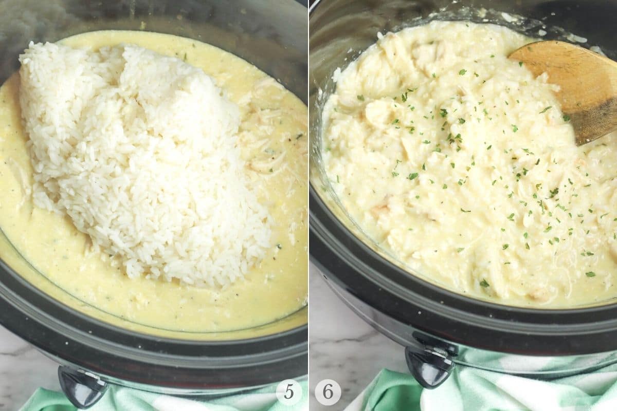 crockpot chicken and rice recipe steps