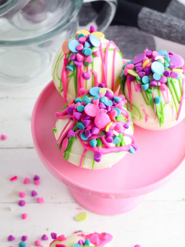 Rainbow Hot Cocoa Bombs