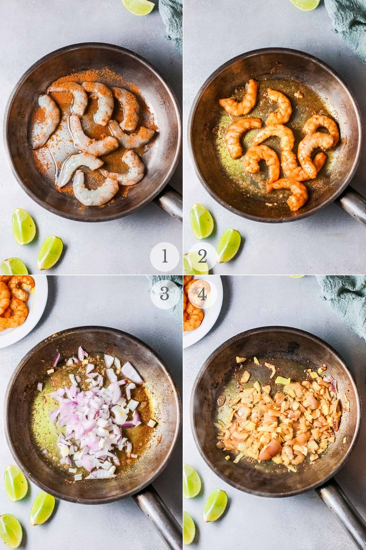 shrimp curry recipe steps 1-4