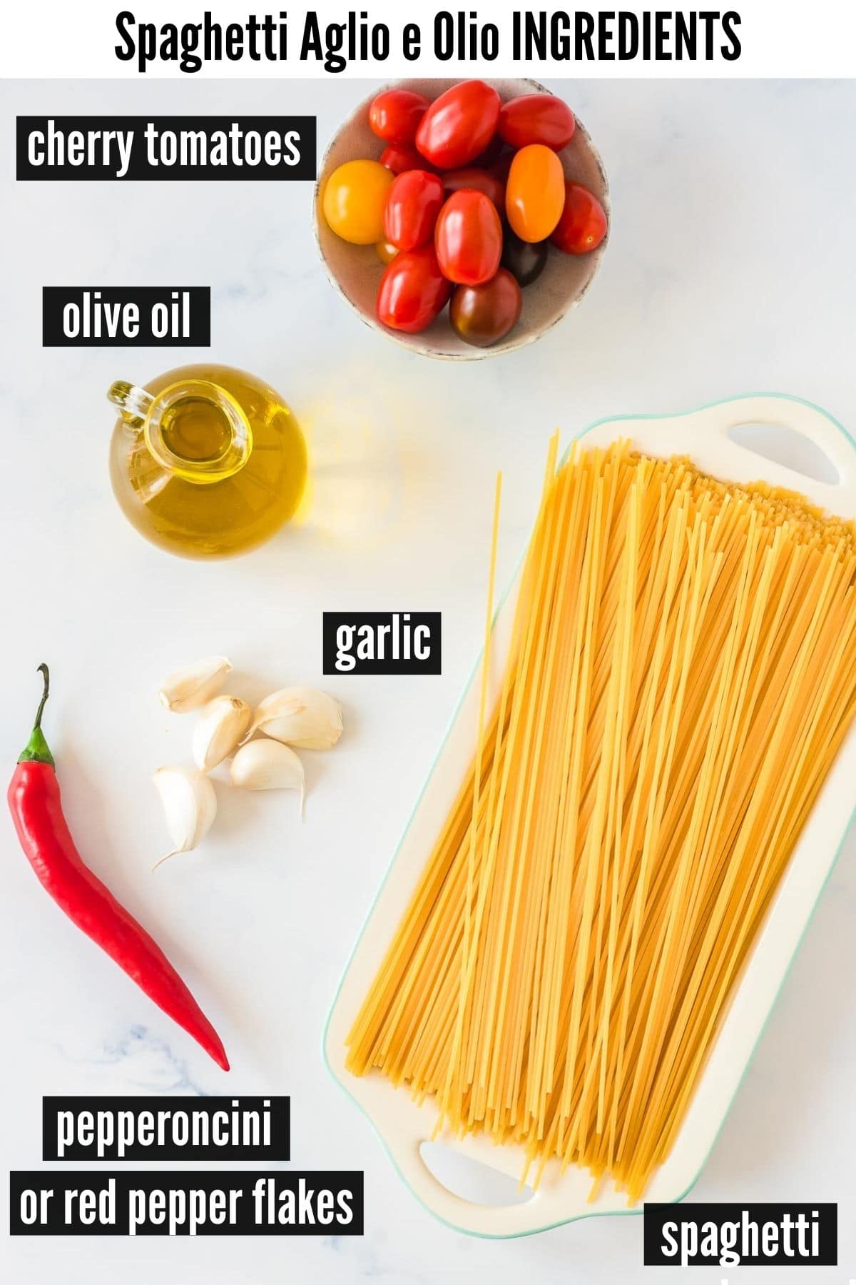 spaghetti aglio e olio ingredients