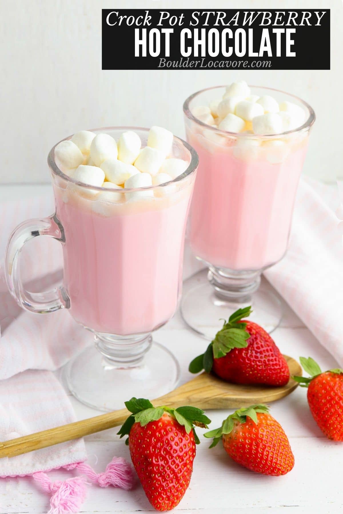 strawberry slow cooker hot chocolate with text