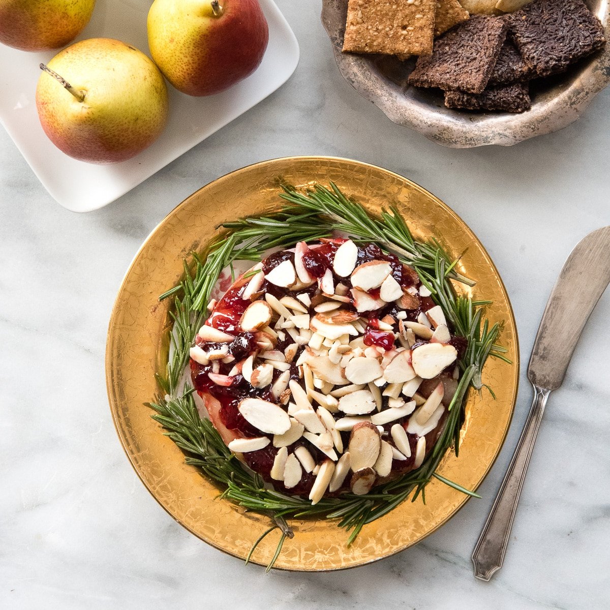 Baked Brie With Cherry Preserves And Almonds Boulder Locavore