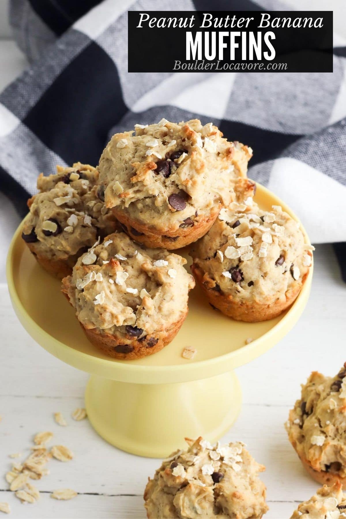 PEANUT BUTTER BANANA MUFFINS TITLE