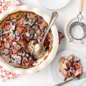 Strawberry Cherry Clafoutis