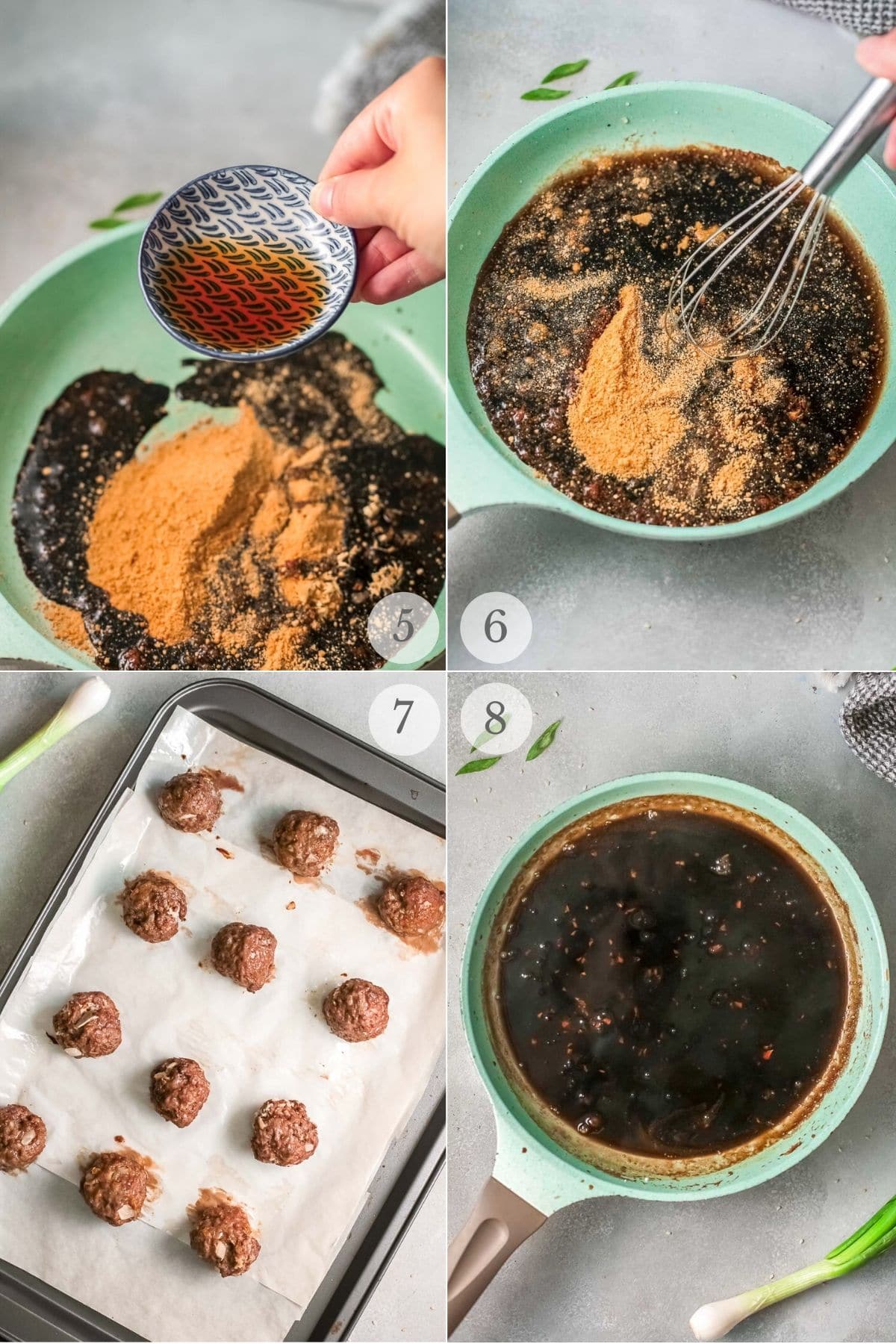 asian meatballs recipe steps 5-8