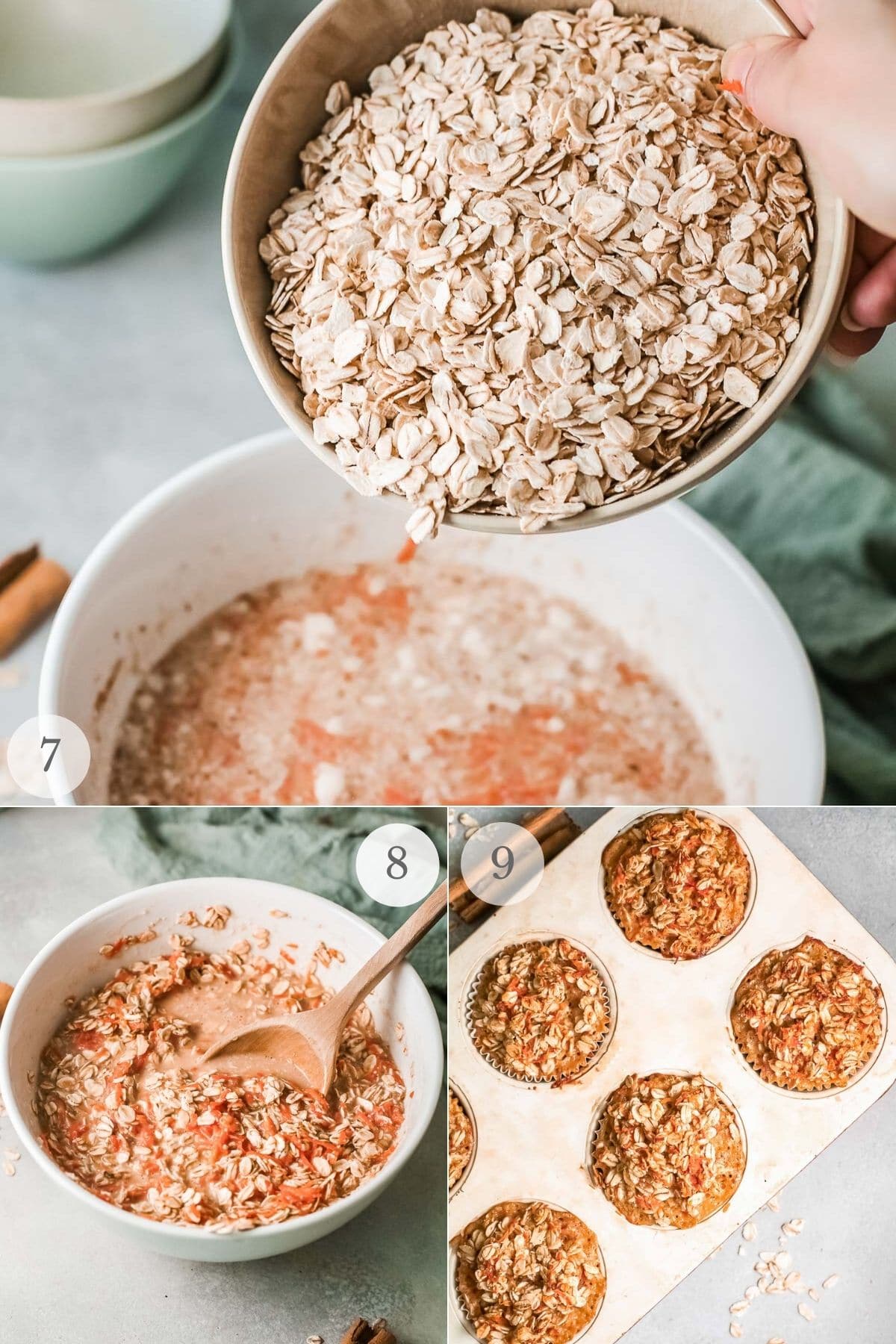 baked oatmeal cups recipe steps 7-9