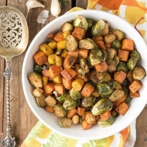 brussels sprouts sweet potatoes and carrots