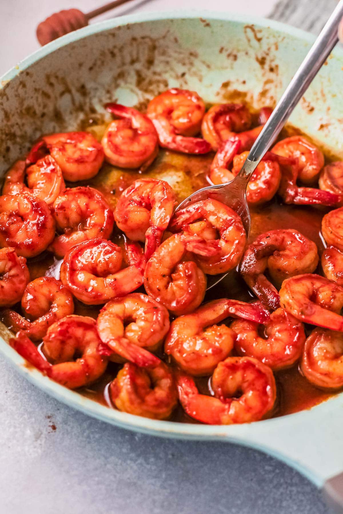 cajun shrimp in pan