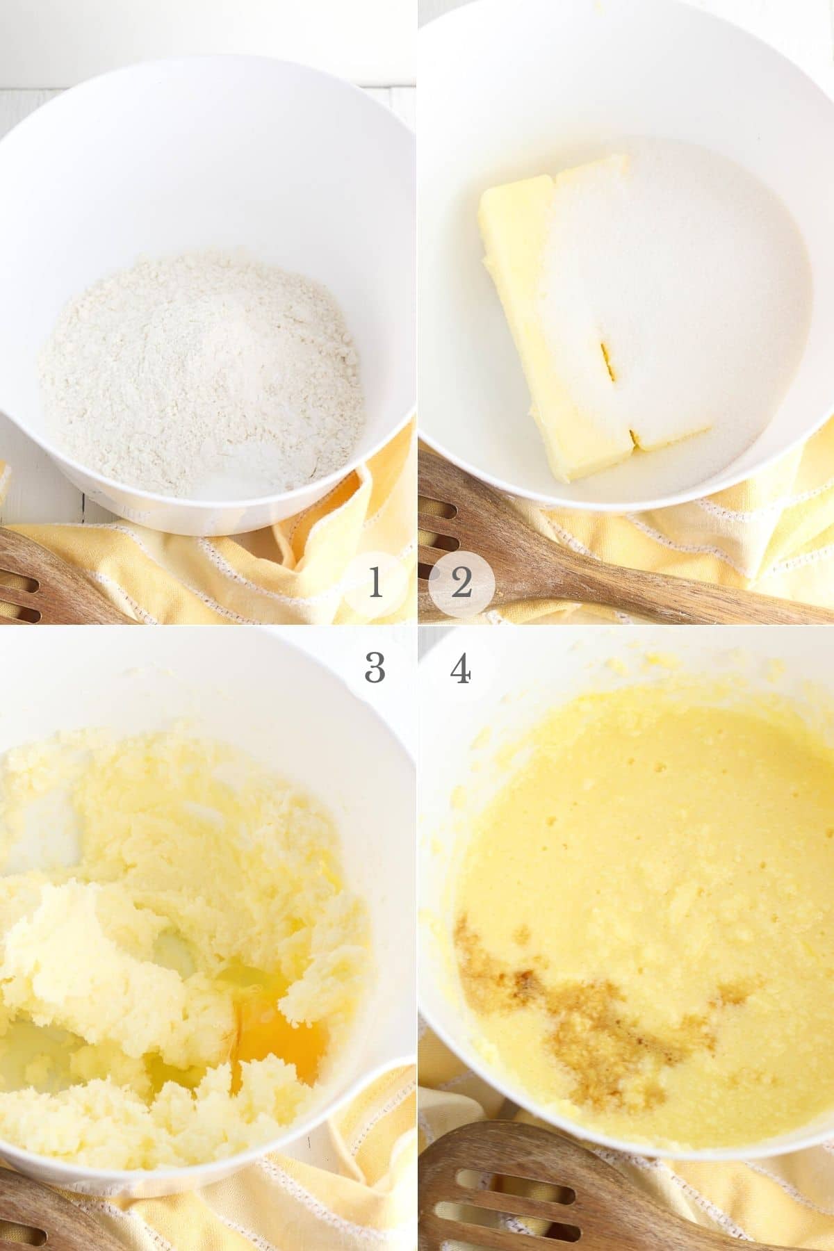 lemon blueberry muffins recipe steps 1-4