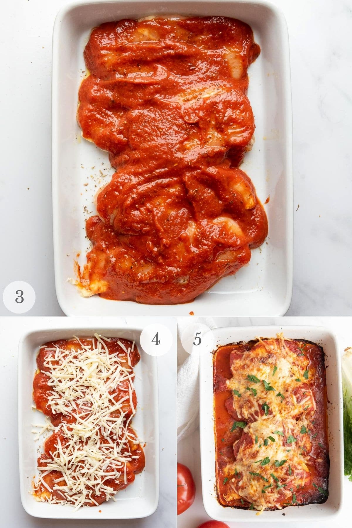 mozzarella chicken recipe steps 3-5