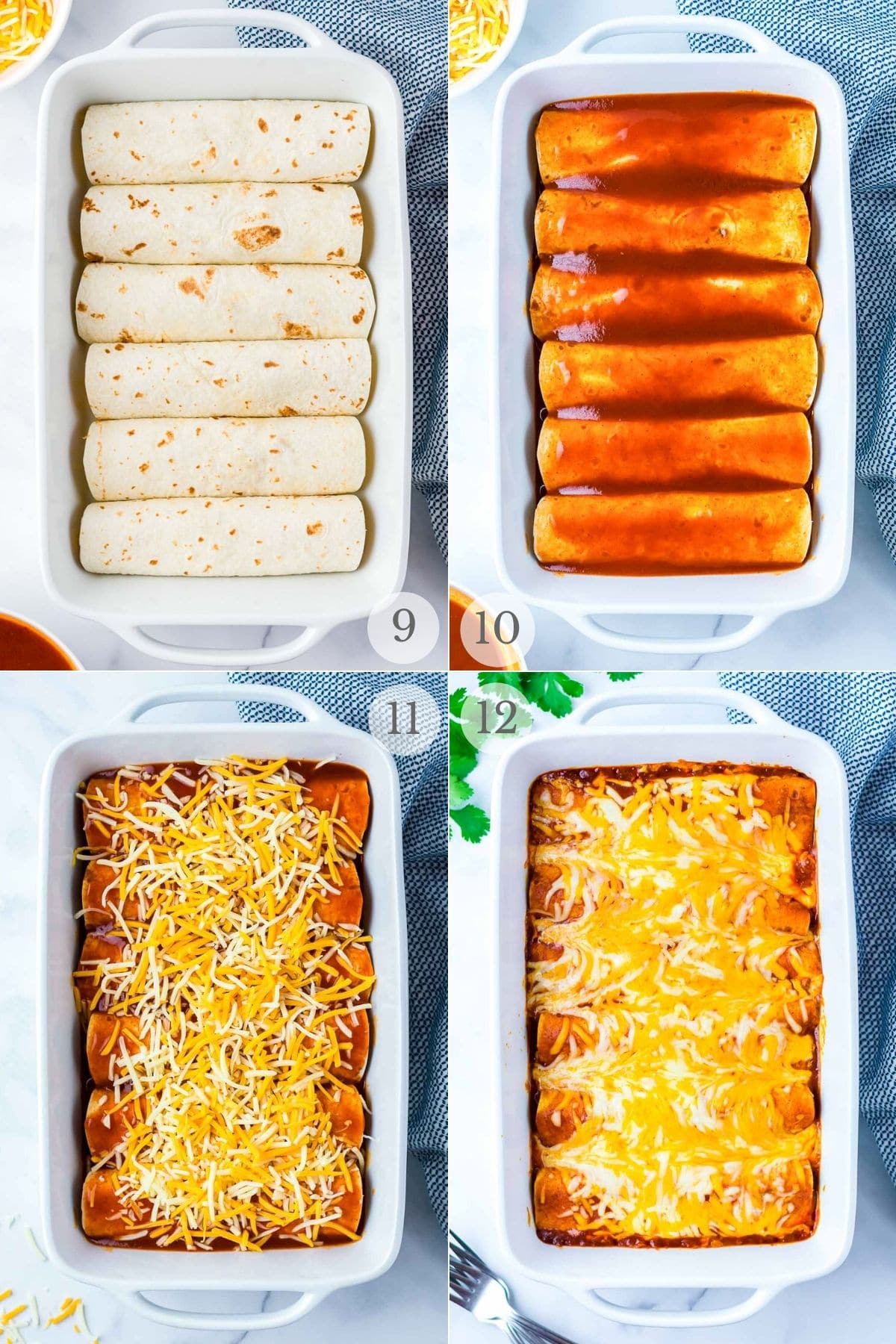 chicken enchiladas recipe steps 9-12