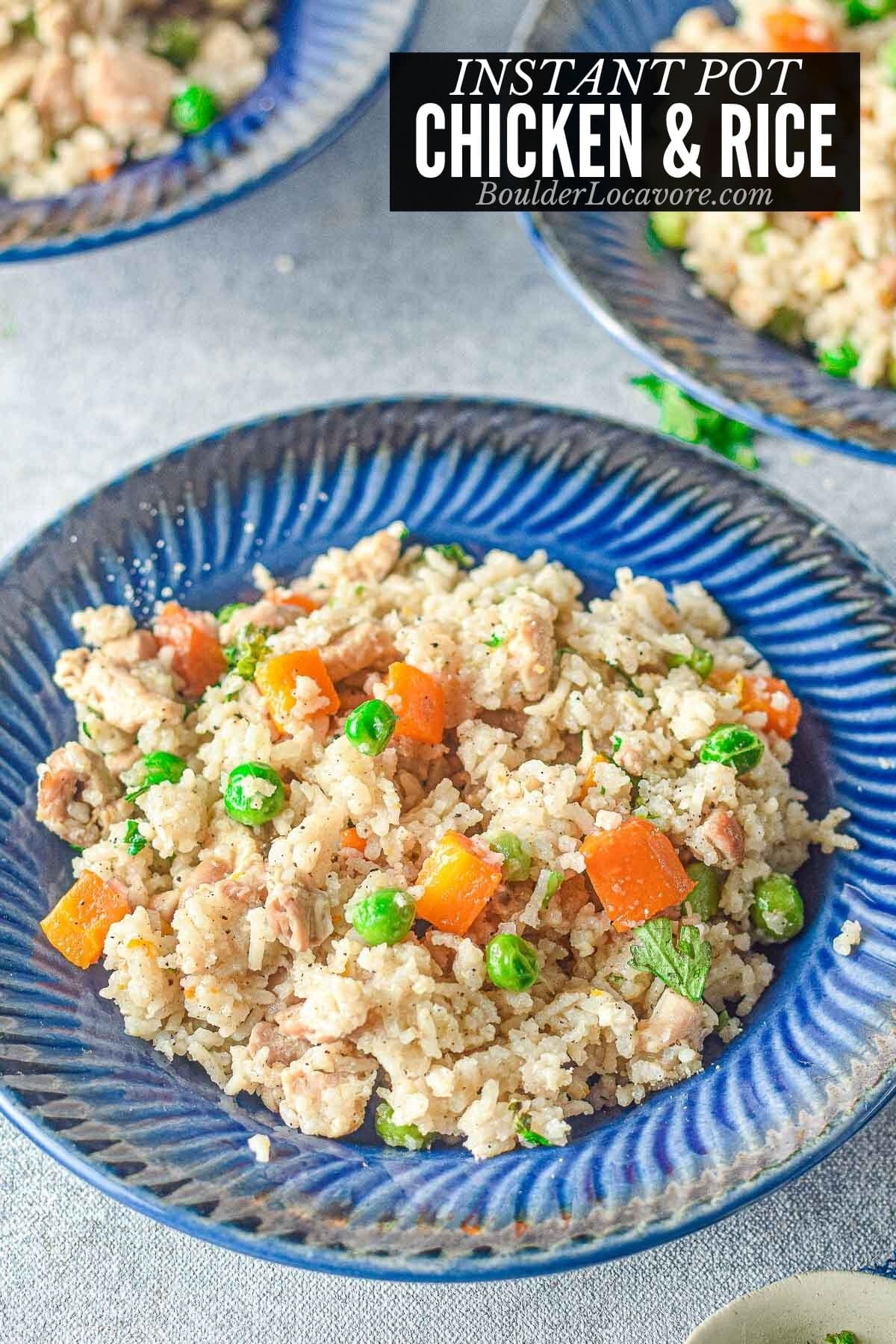 instant pot chicken and rice