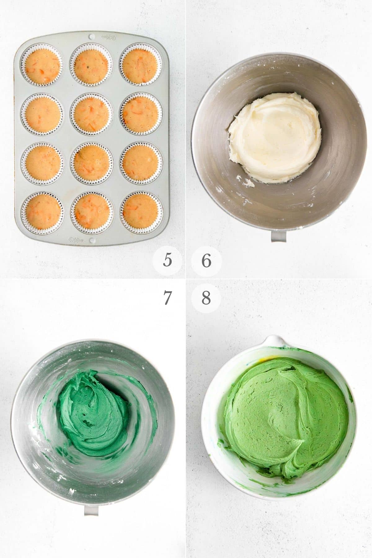 carrot cake cupcakes recipe steps 5-8