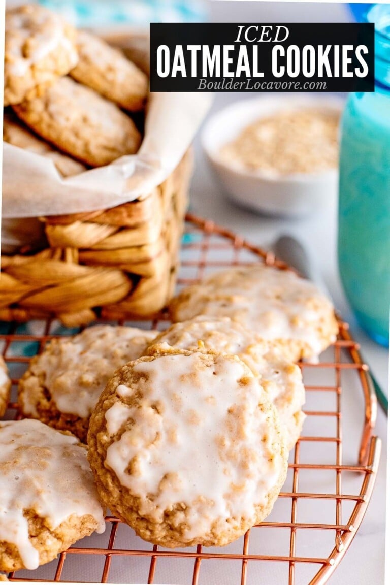 Iced Oatmeal Cookies Old Fashioned style Boulder Locavore