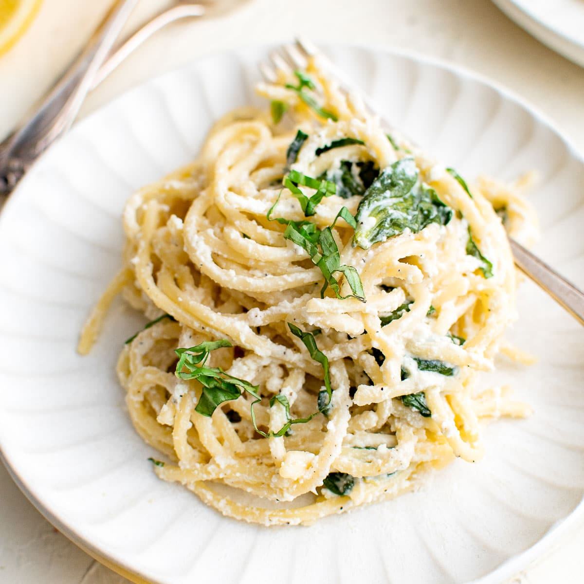 Lemony Ricotta and Spinach Pasta recipe - Boulder Locavore®