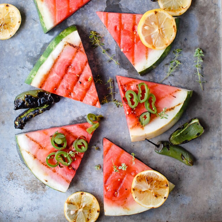 Best Grilled Watermelon with Jalapeno Rings - How to Grill Watermelon