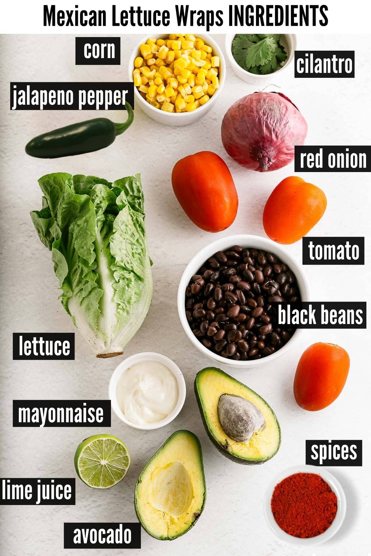 mexican lettuce wraps ingredients