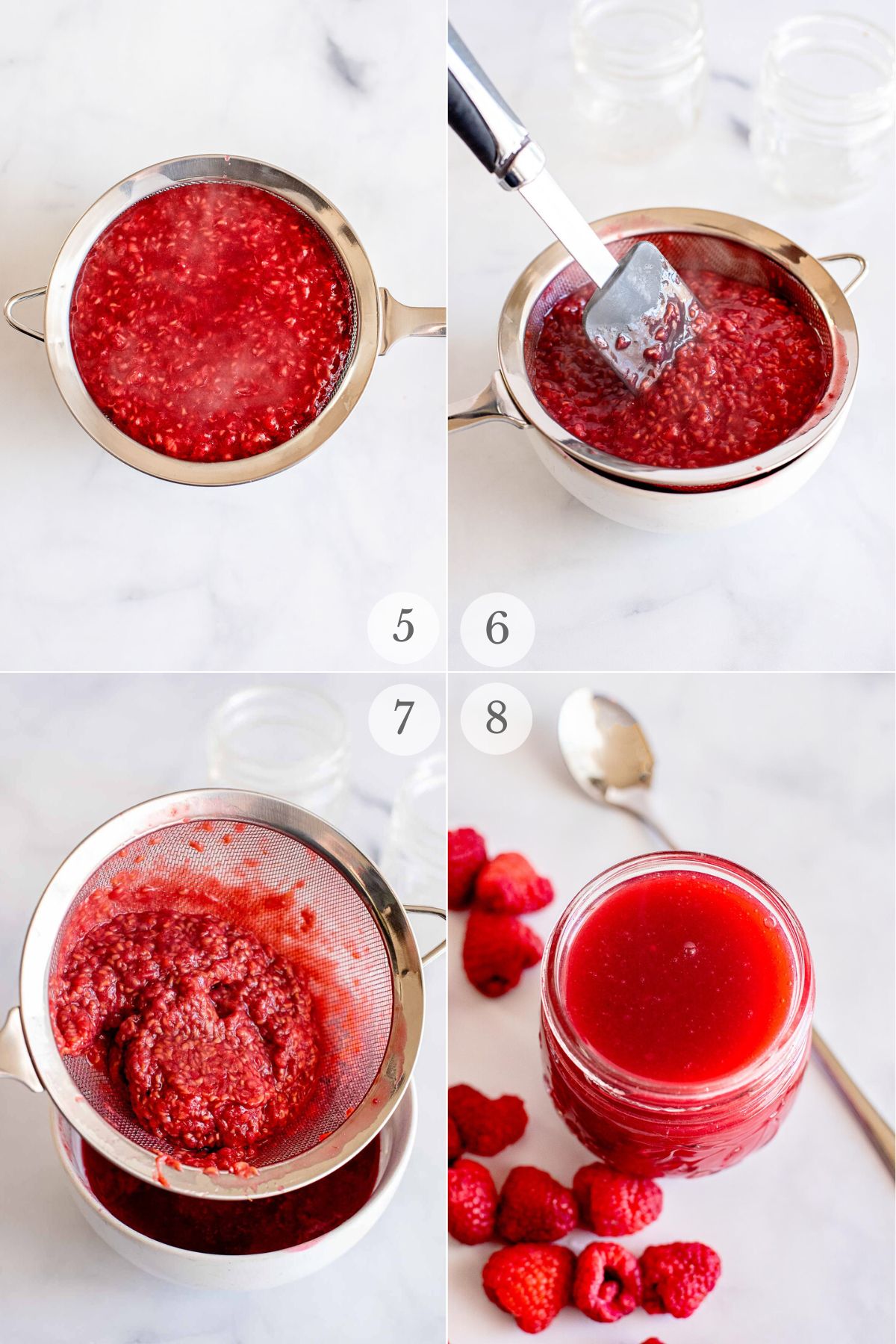raspberry sauce recipes steps 5-8.