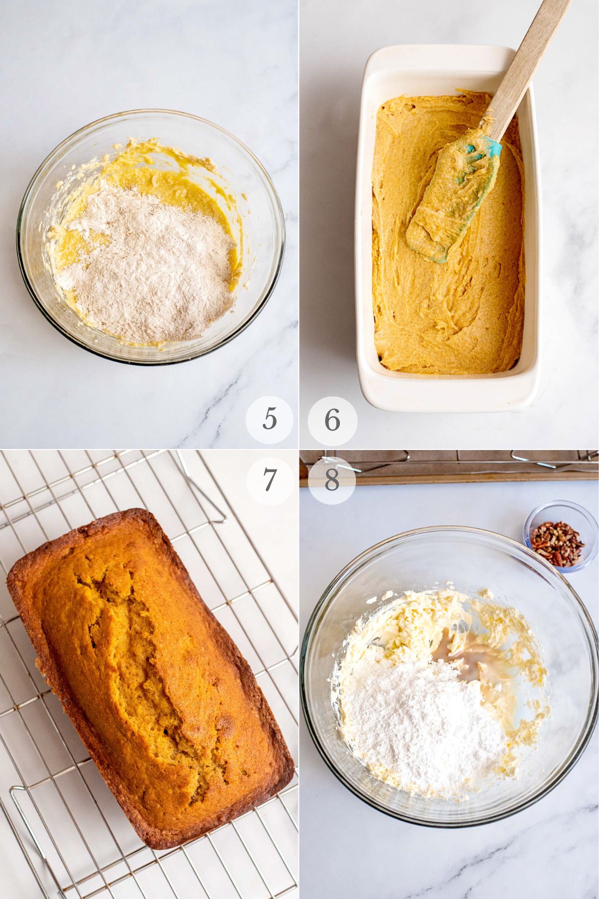 best pumpkin bread recipe steps 5-8.