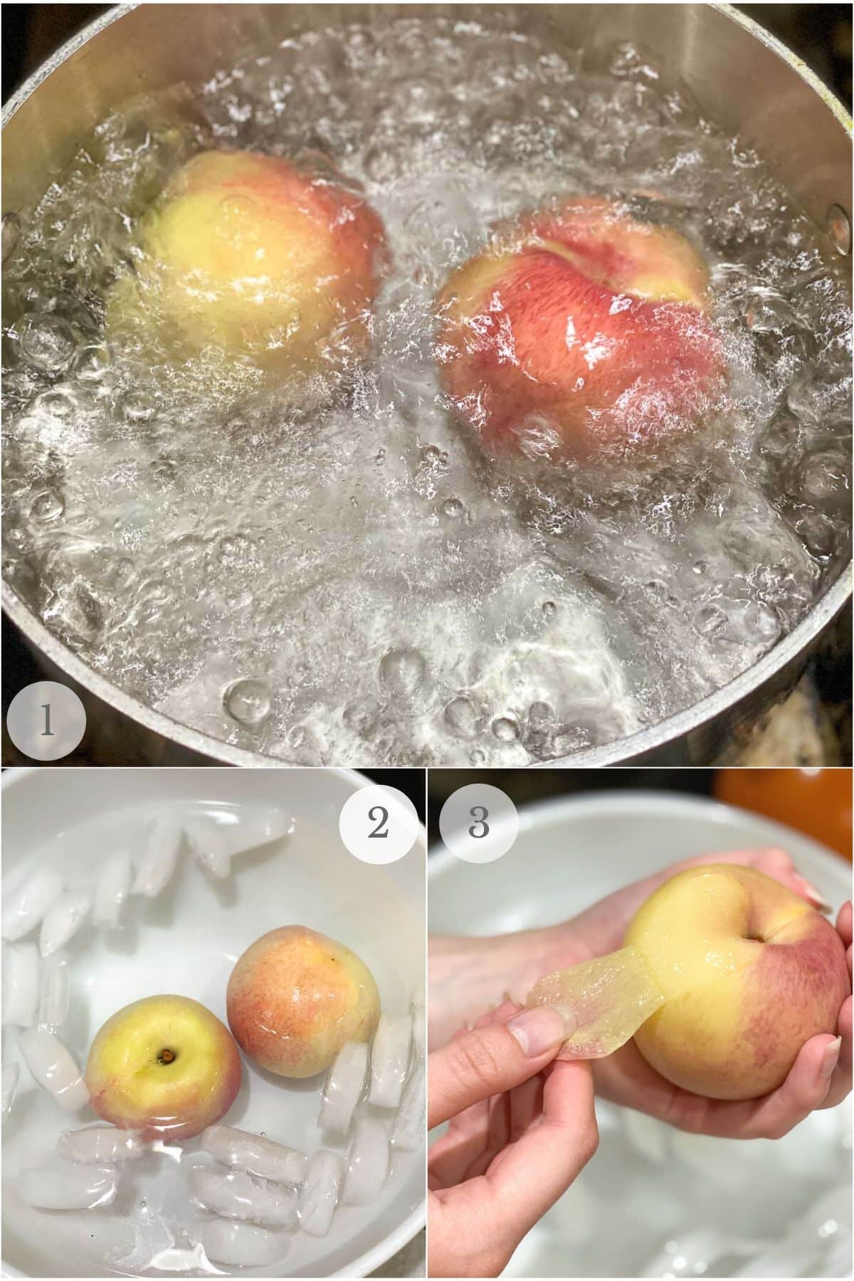 removing peach skin recipe steps.