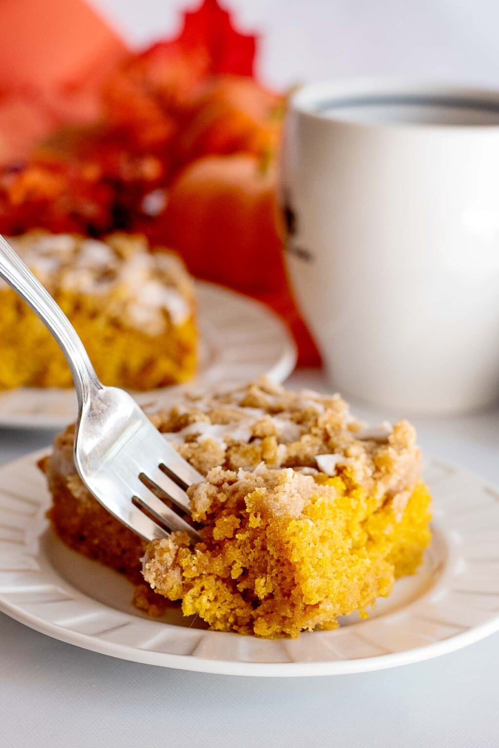 Pumpkin Coffee Cake with Streusel topping Boulder Locavore