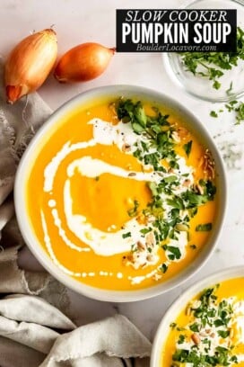 slow cooker pumpkin soup from above.