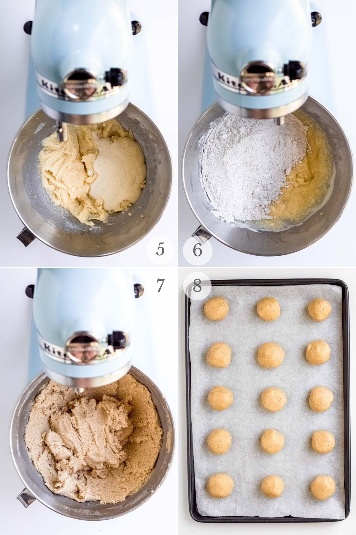 eggnog cookies recipe steps 5-8.