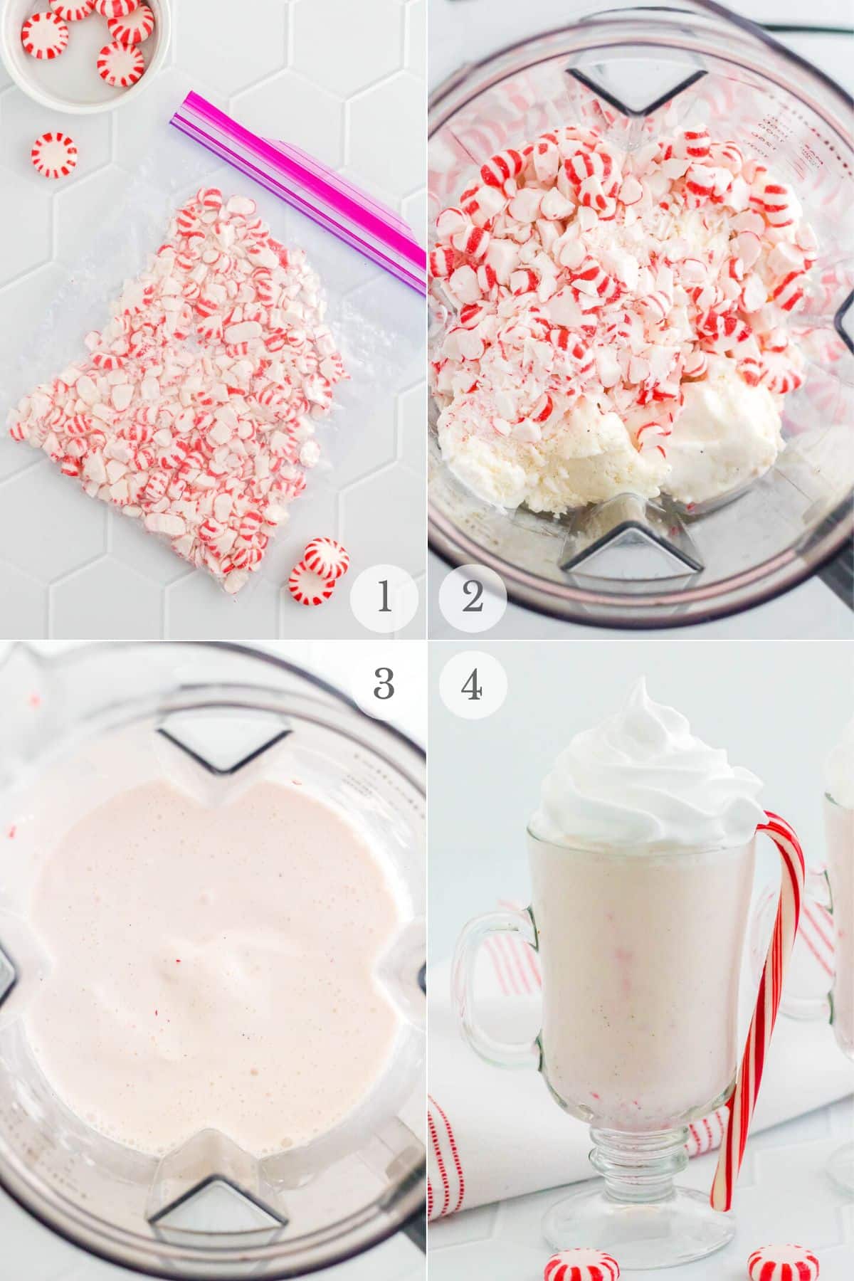 peppermint milkshake recipe steps