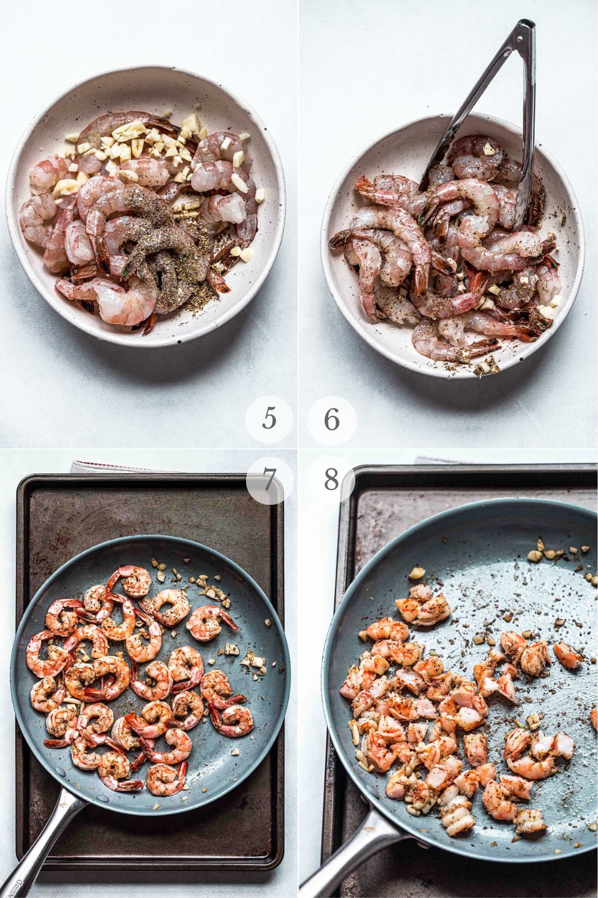 shrimp alfredo recipe steps 5-8.