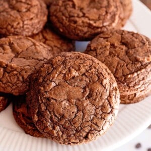 brownie cookies close up crop.