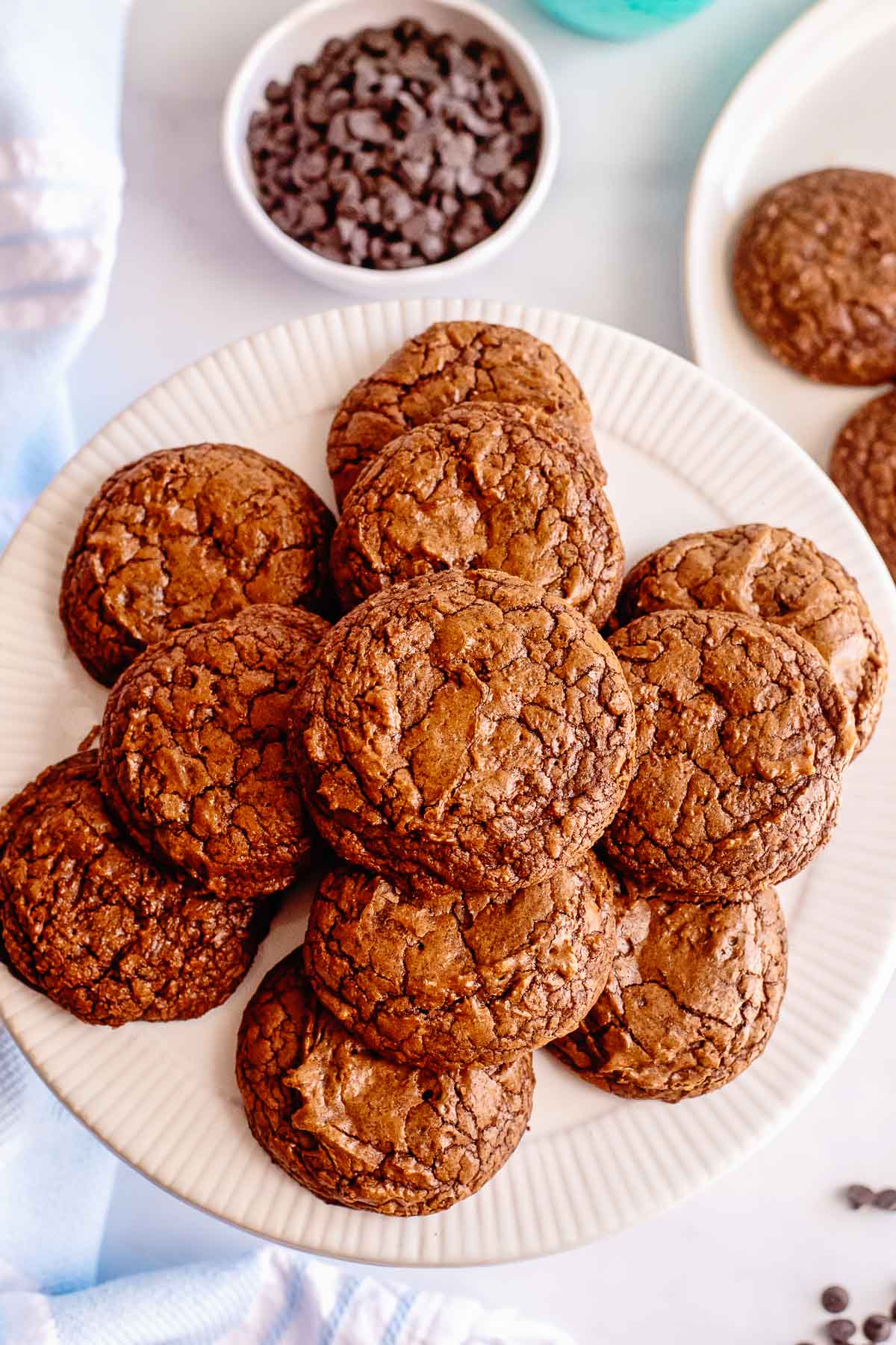 brownie cookies on a plate