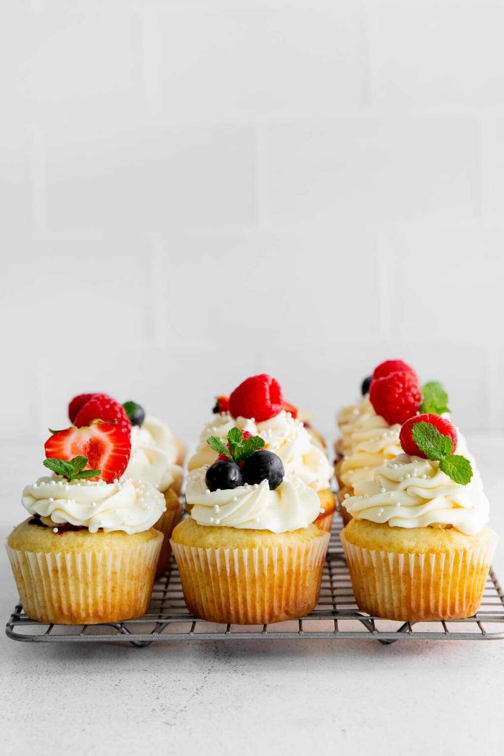 Berry-Filled Vanilla Cupcakes with Best Mascarpone Frosting - Boulder ...