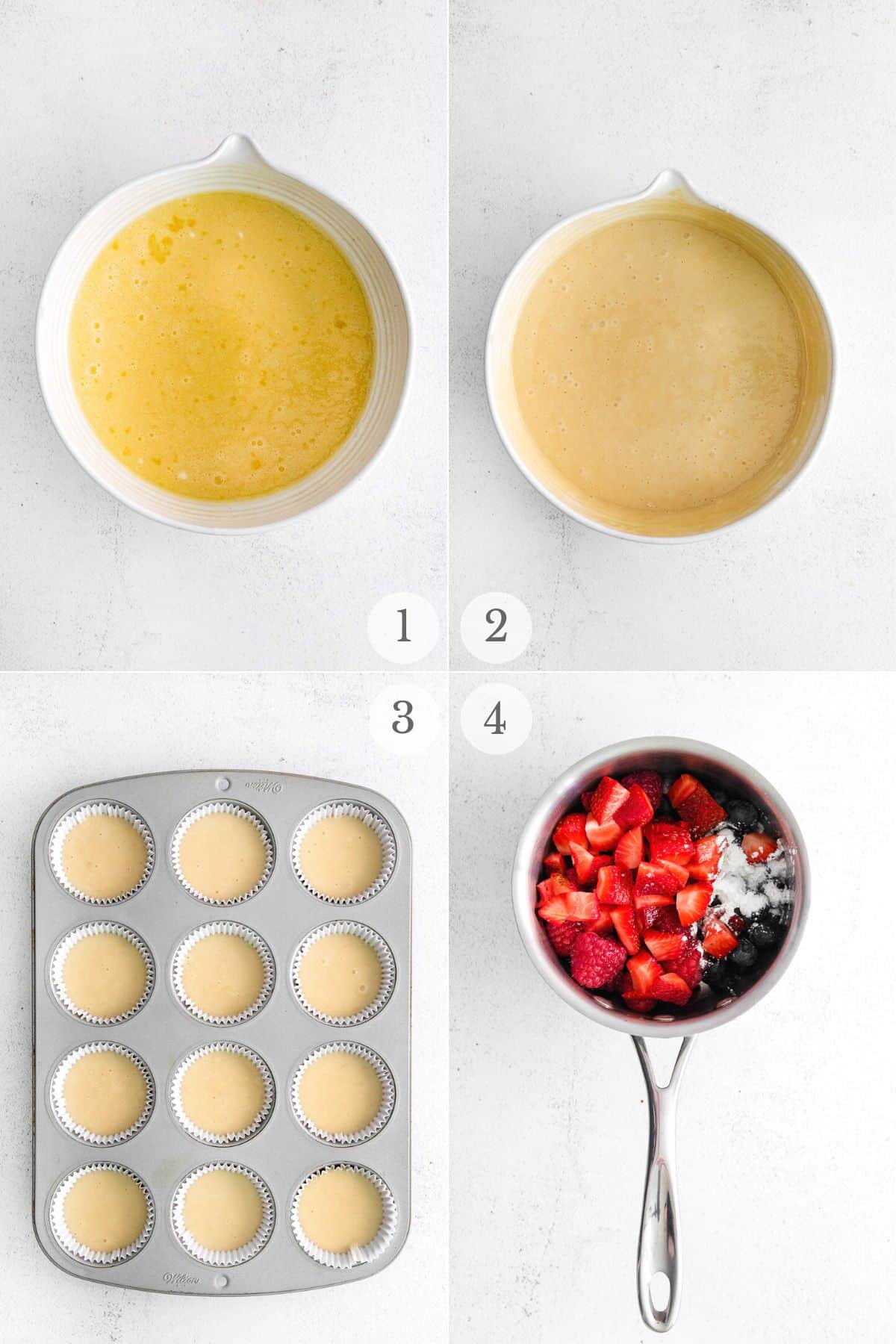 vanilla cupcakes recipe steps 1-4
