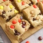 reeses pieces bars overhead.