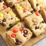 reese's pieces cookie bars.