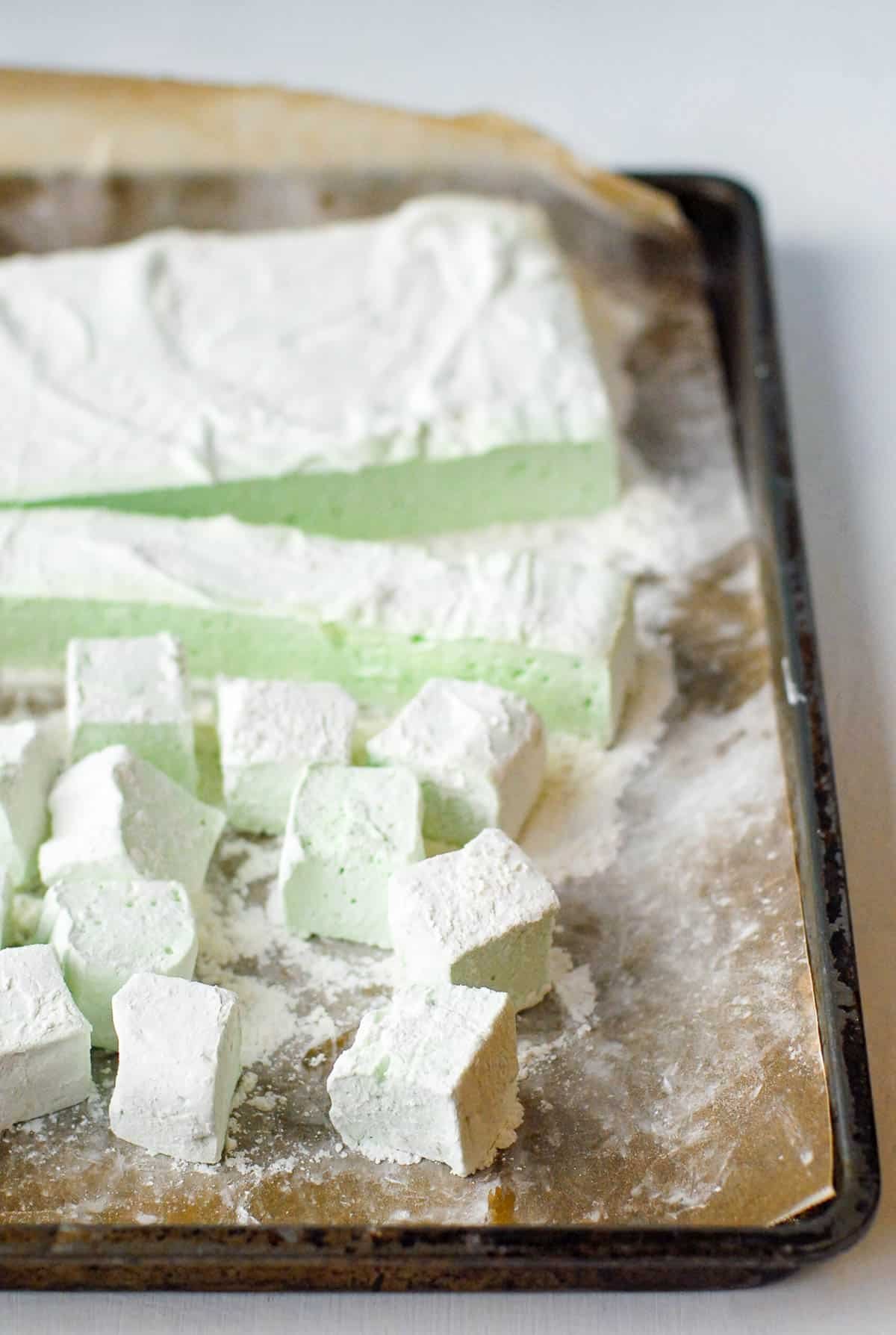 creme de menthe homemade marshmallows.