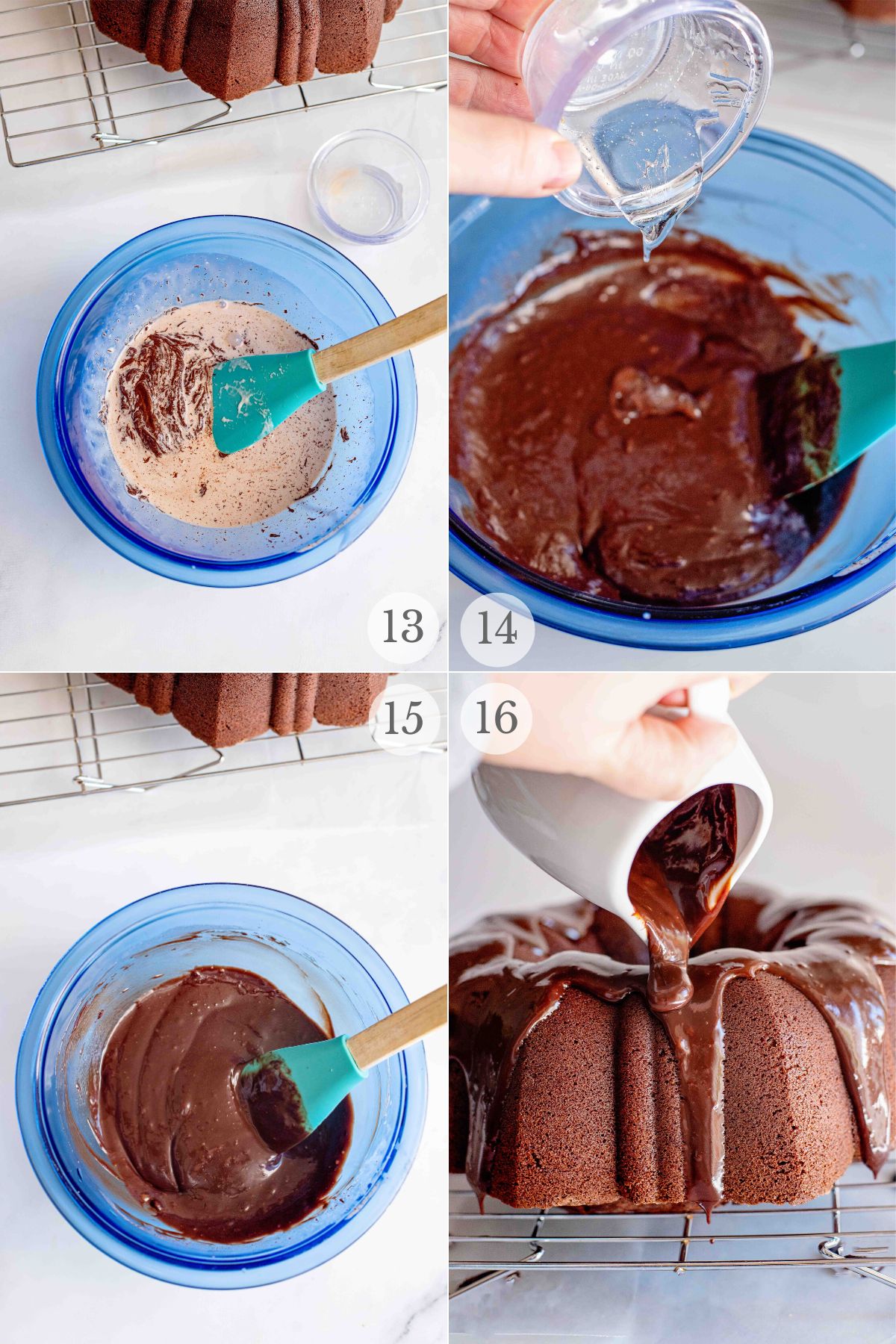 chocolate pound cake recipe steps 13-16.